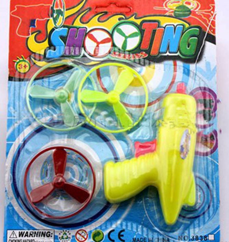 Mix Space Toy Gun Shooter Spin Flying Saucer Disk Kit Set Child Kids