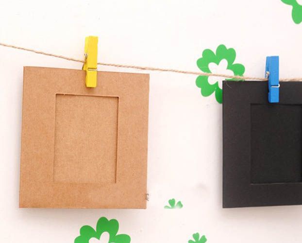 10X Small Picture Photo Frame Album Display Photograph Hanging Clip